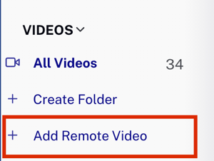 원격 비디오 추가